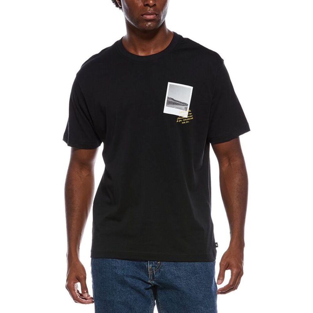 New! Scotch & Soda Black Short Sleeve Tee with Photo Print